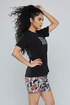 Zivame Abstract Print Cotton Loungewear Short Set - Tap Shoe — thumbnail 4